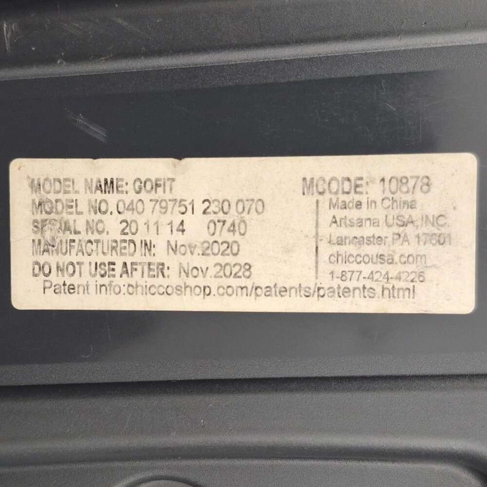 Chicco GoFit® Plus Backless Booster Car Seat W. Latch | Iron/Black Exp Nov. 2028 - Picture 9 of 9